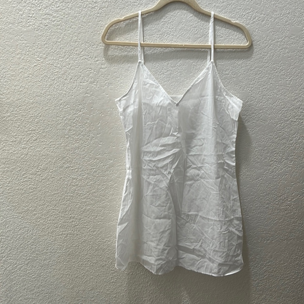 Frame slip dress in white size large